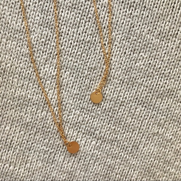 Dainty Layered Disc Necklace Set - Picture 6 of 7
